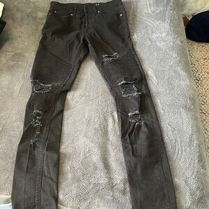 Divided Mens Skinny Jeans Black Size 28 Lightly Worn